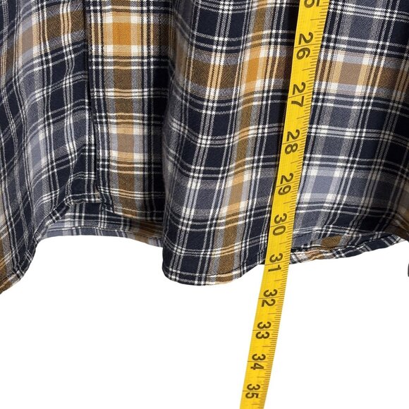 Carhartt Mens Relaxed Fit Plaid Button-Up Short Sleeve Shirt 2XL 100% Cotton - Picture 5 of 8